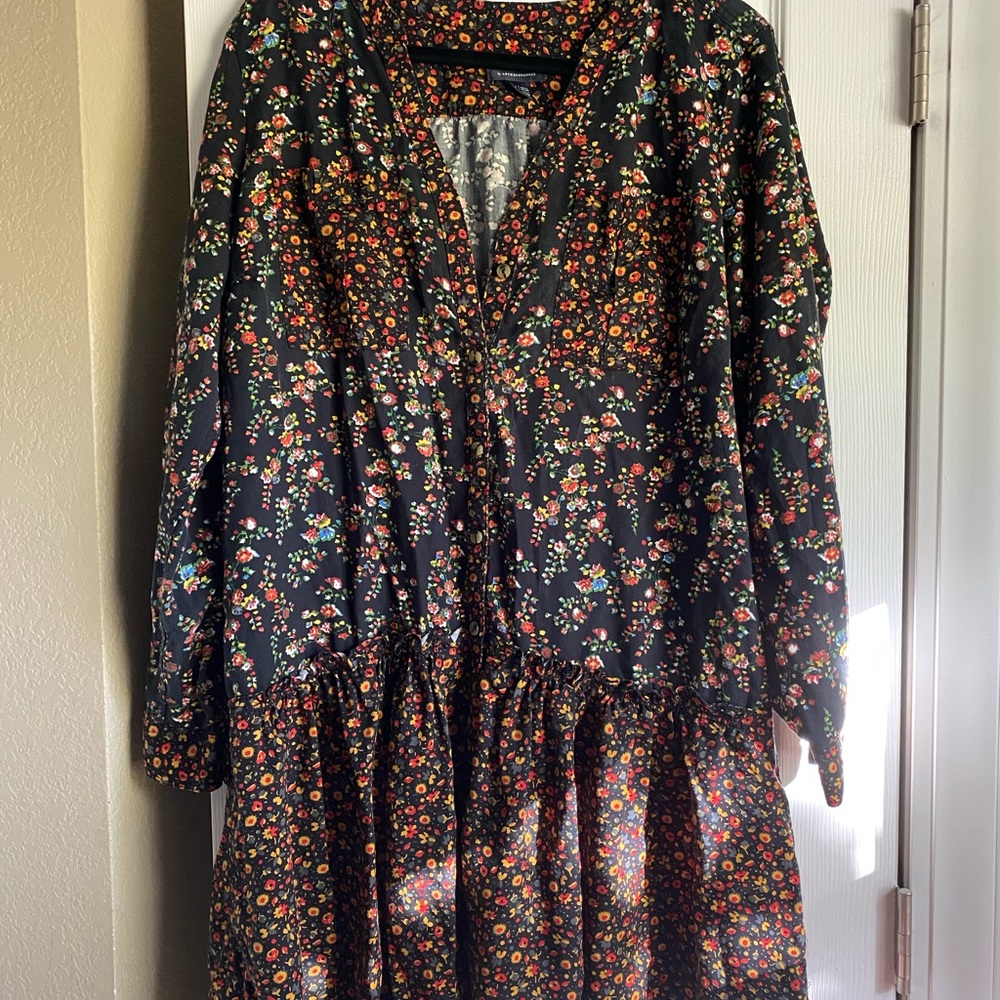Anthropologie Maeve Marlie button-front tunic